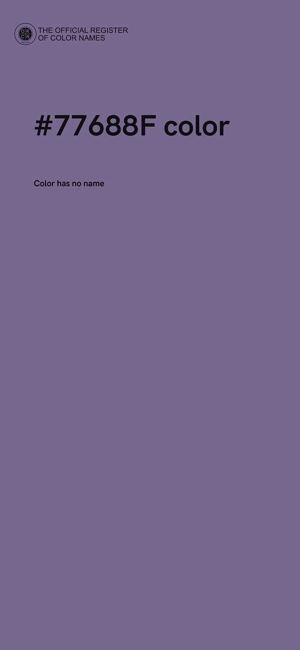 #77688F color image