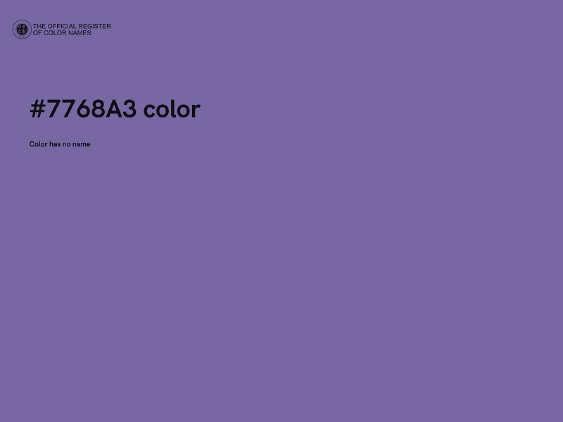 #7768A3 color image