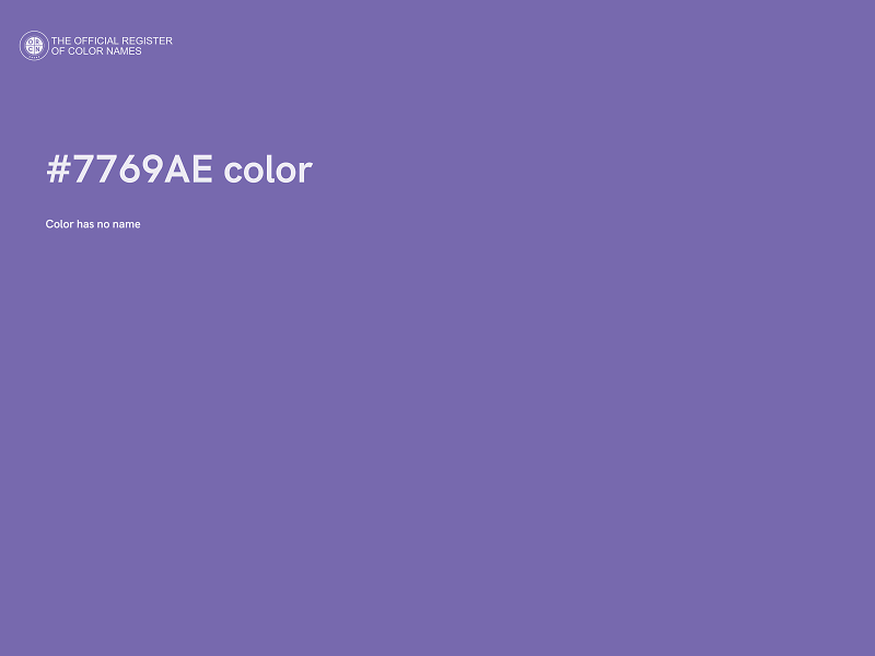 #7769AE color image