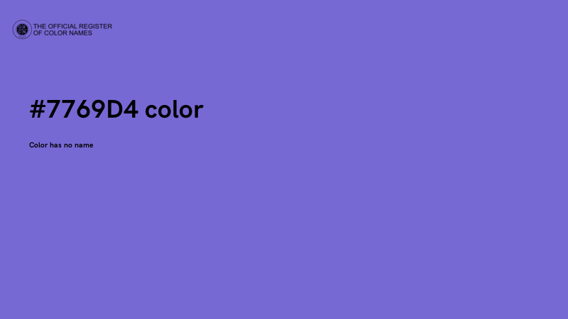 #7769D4 color image