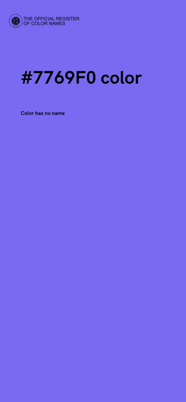 #7769F0 color image