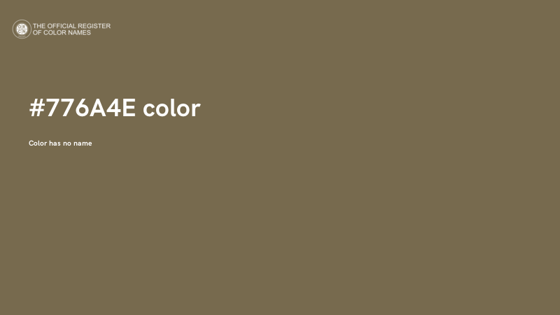 #776A4E color image