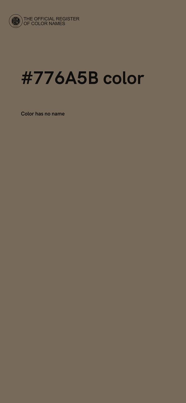 #776A5B color image