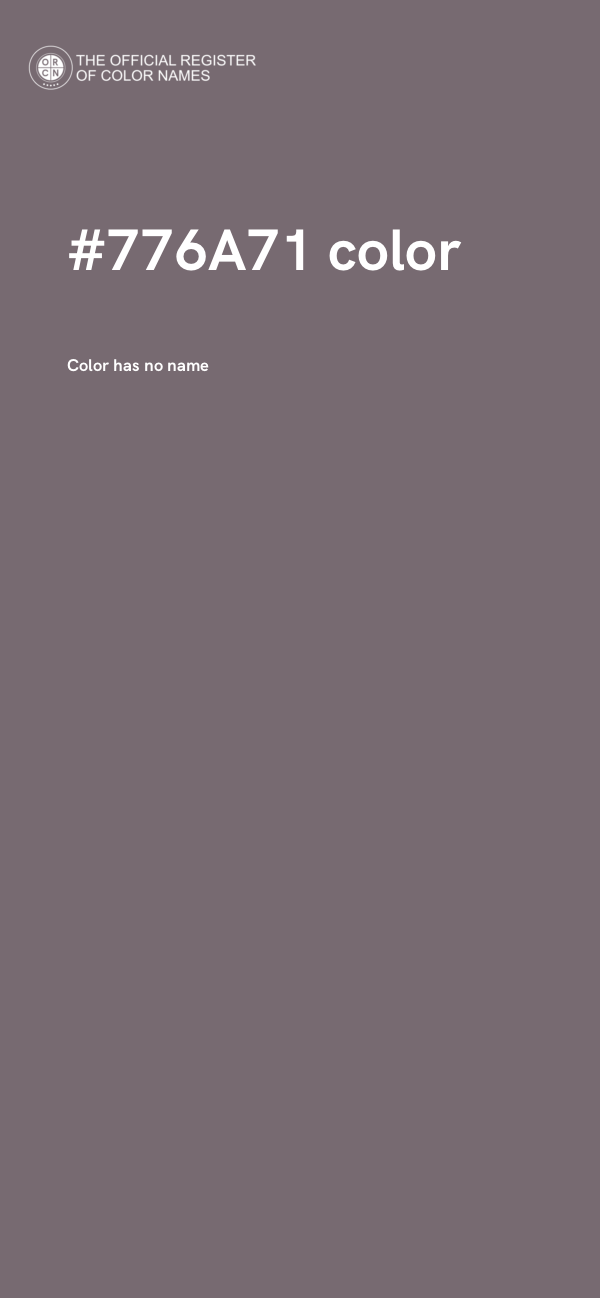#776A71 color image