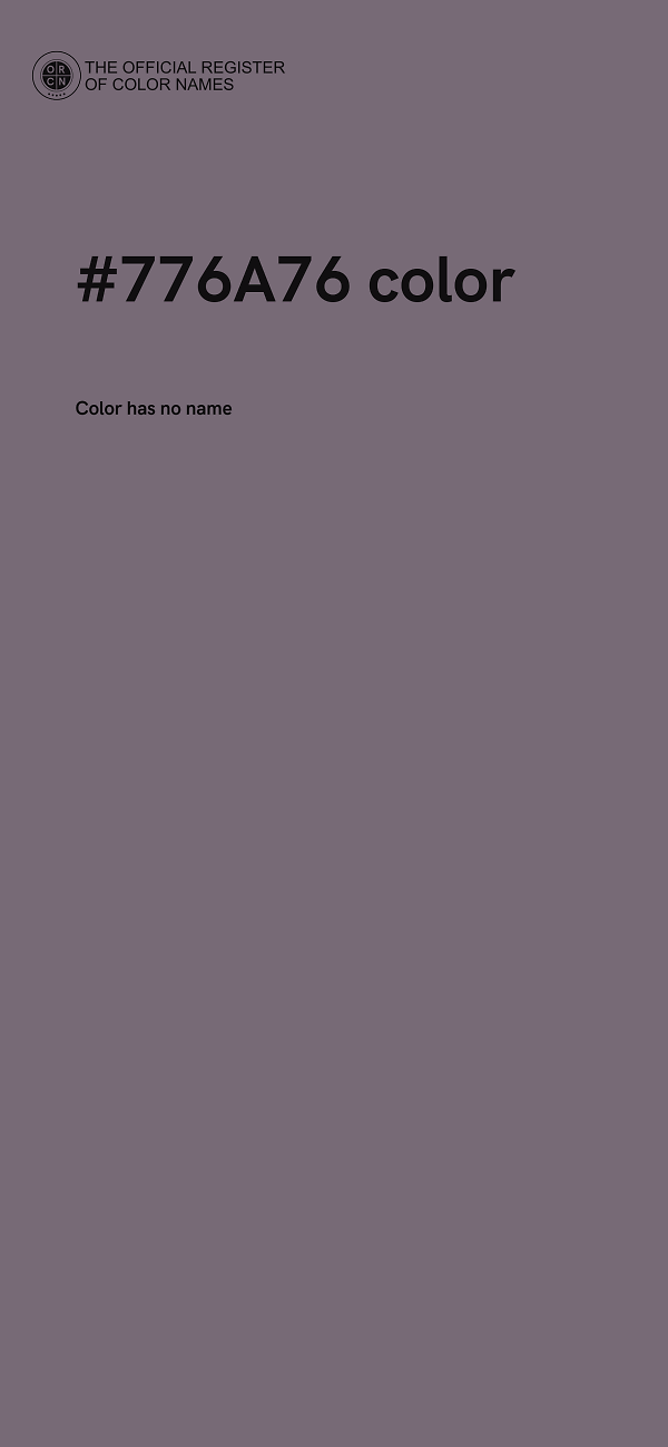 #776A76 color image