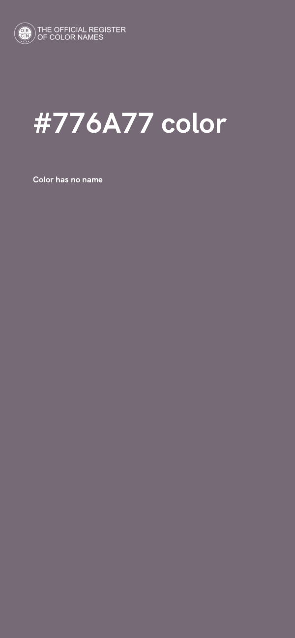 #776A77 color image