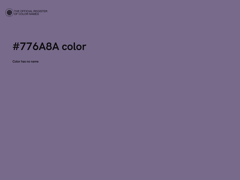 #776A8A color image