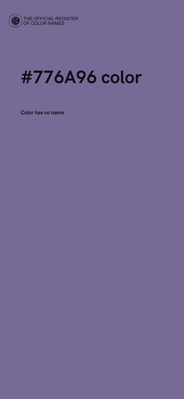 #776A96 color image
