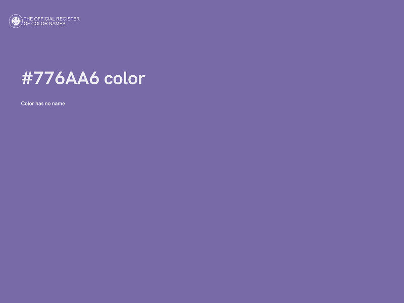 #776AA6 color image