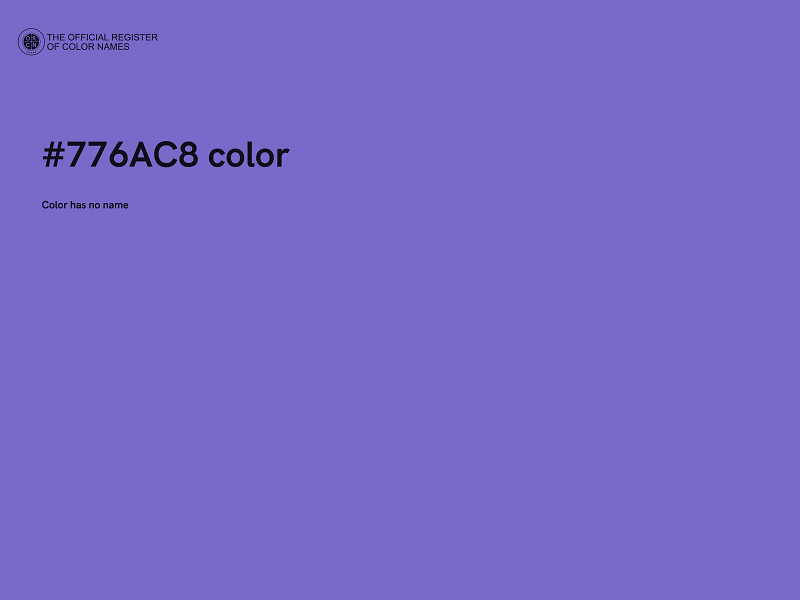 #776AC8 color image