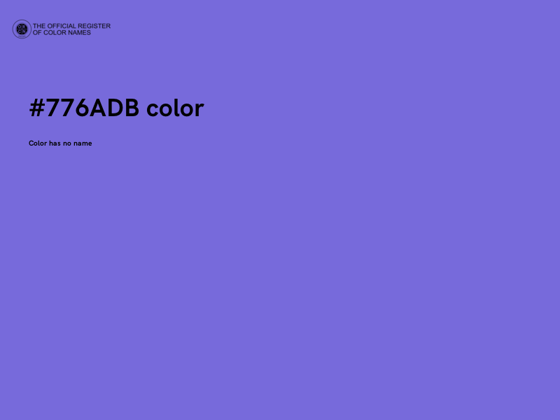 #776ADB color image
