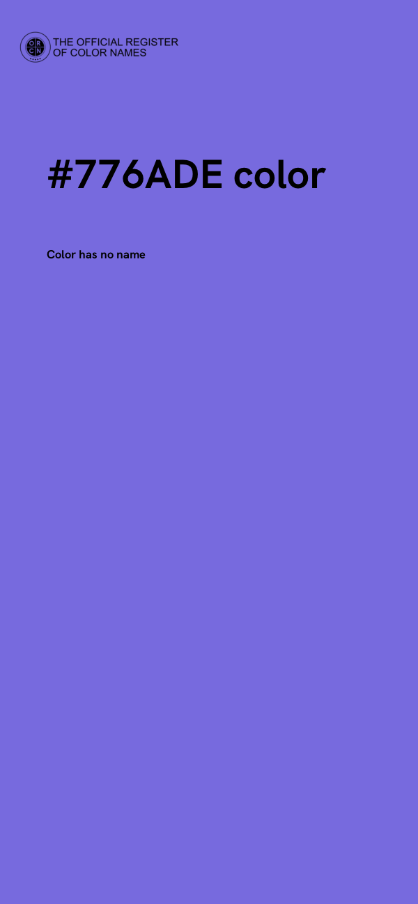 #776ADE color image