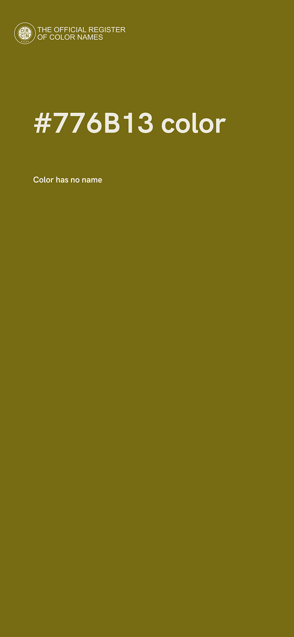 #776B13 color image