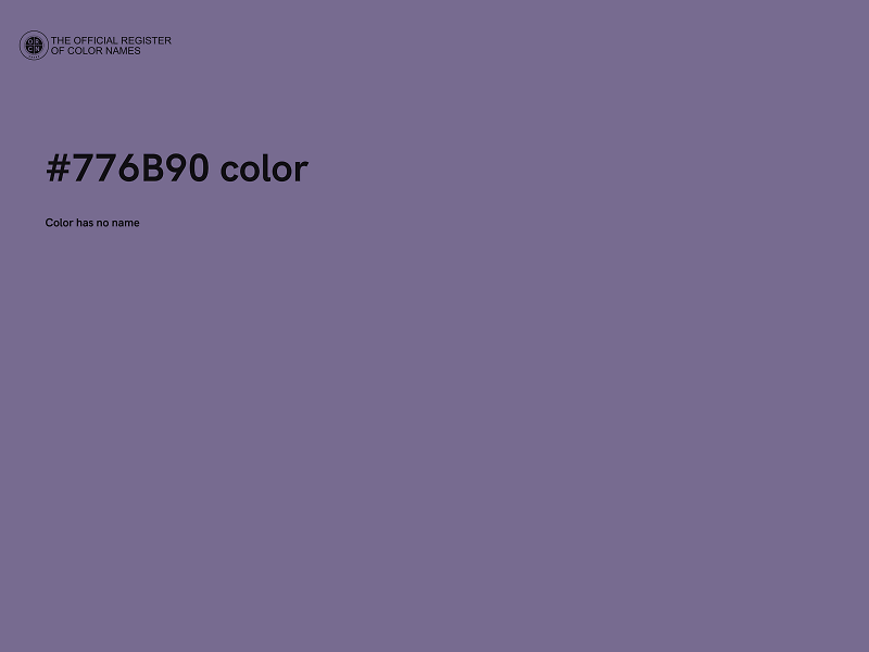 #776B90 color image