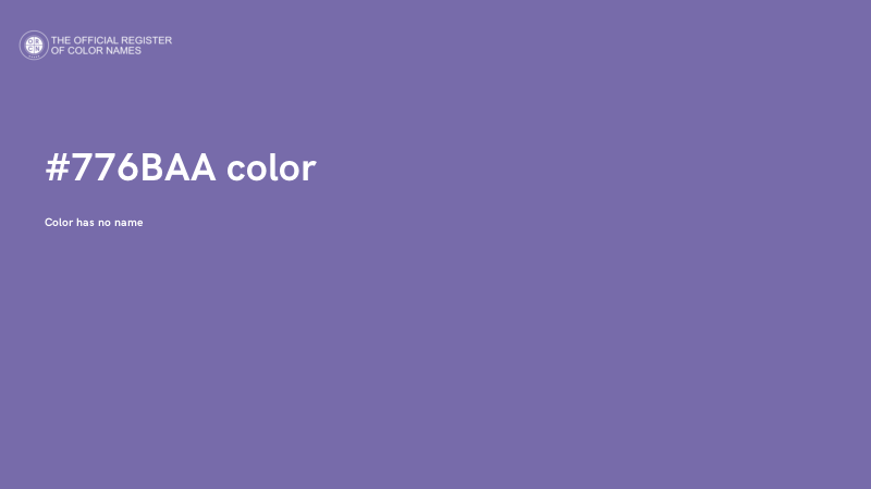 #776BAA color image
