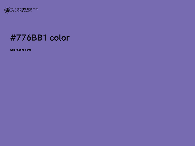 #776BB1 color image