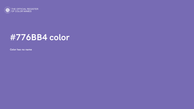#776BB4 color image