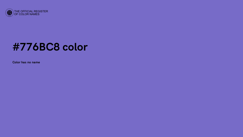 #776BC8 color image