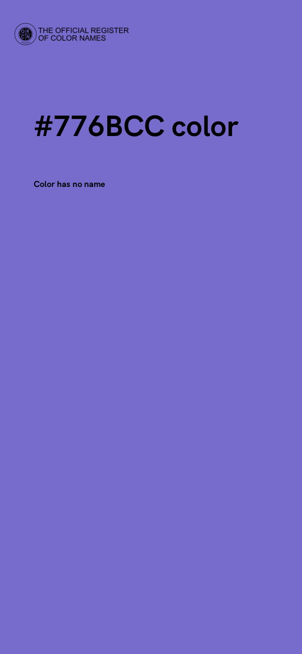 #776BCC color image