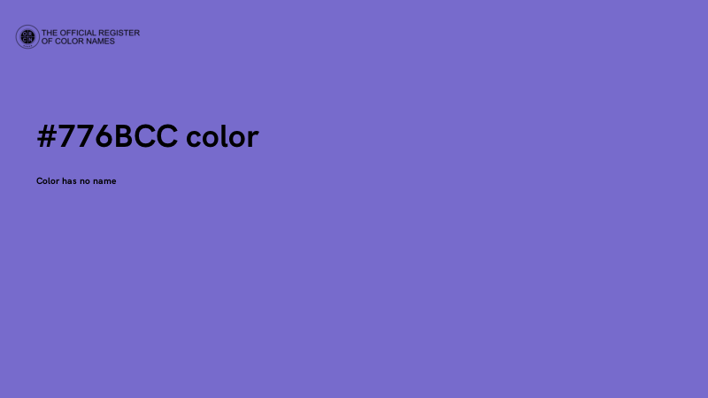 #776BCC color image