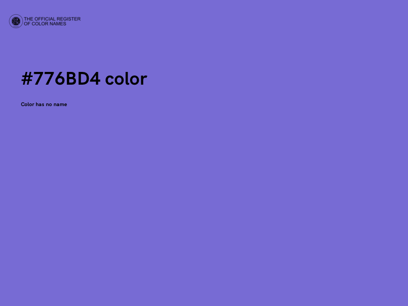 #776BD4 color image