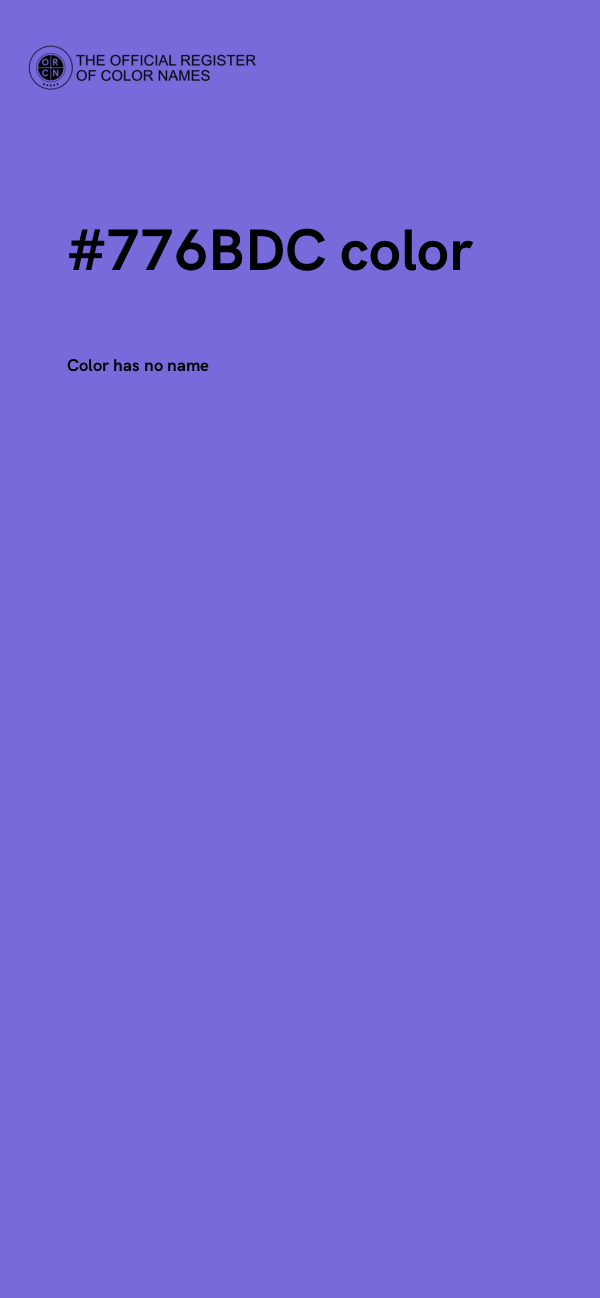#776BDC color image