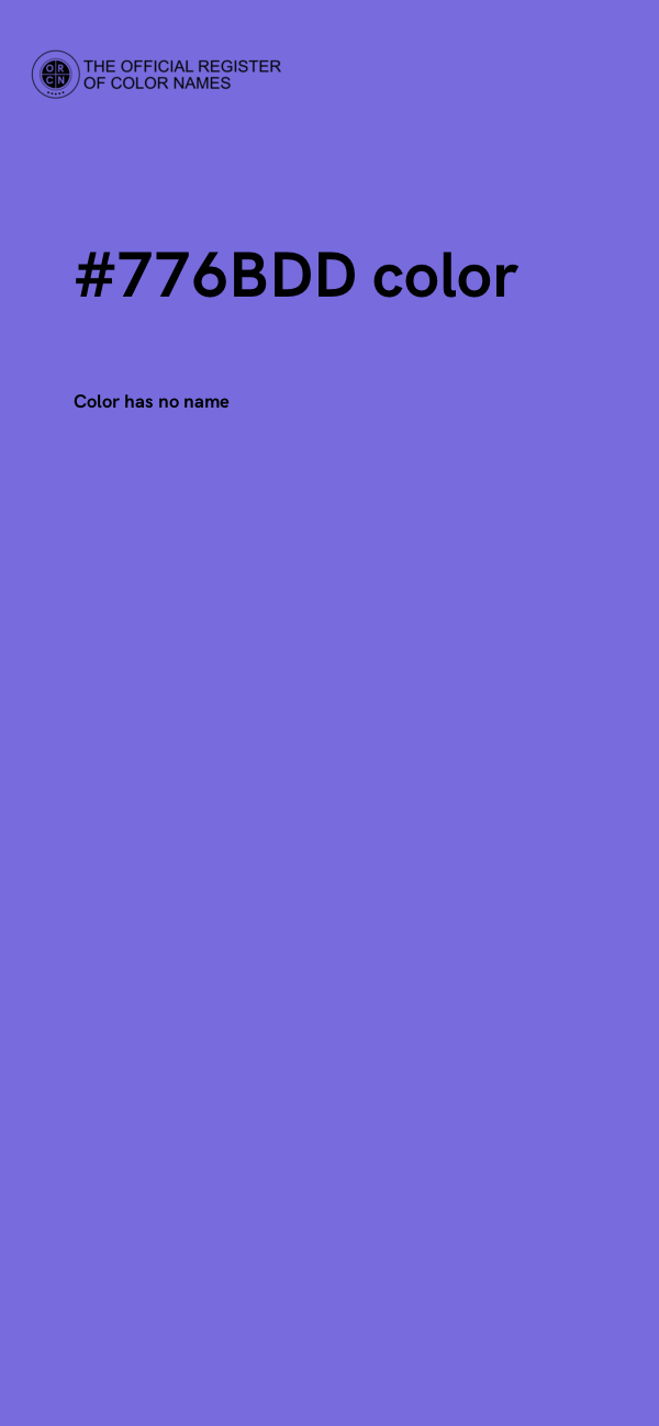 #776BDD color image