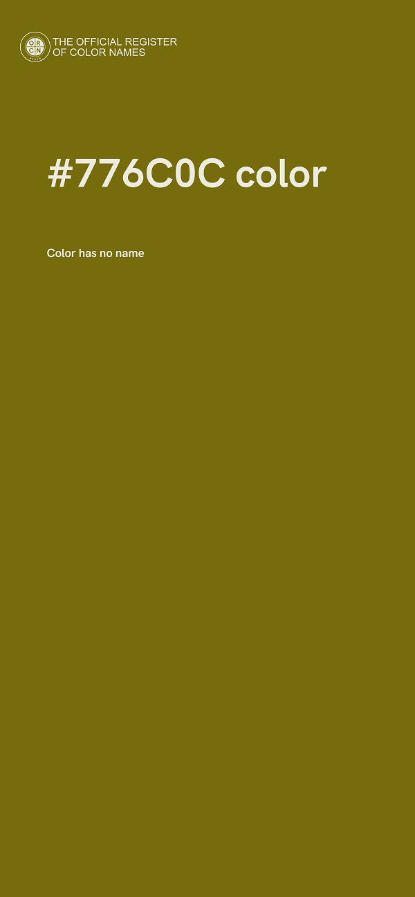 #776C0C color image