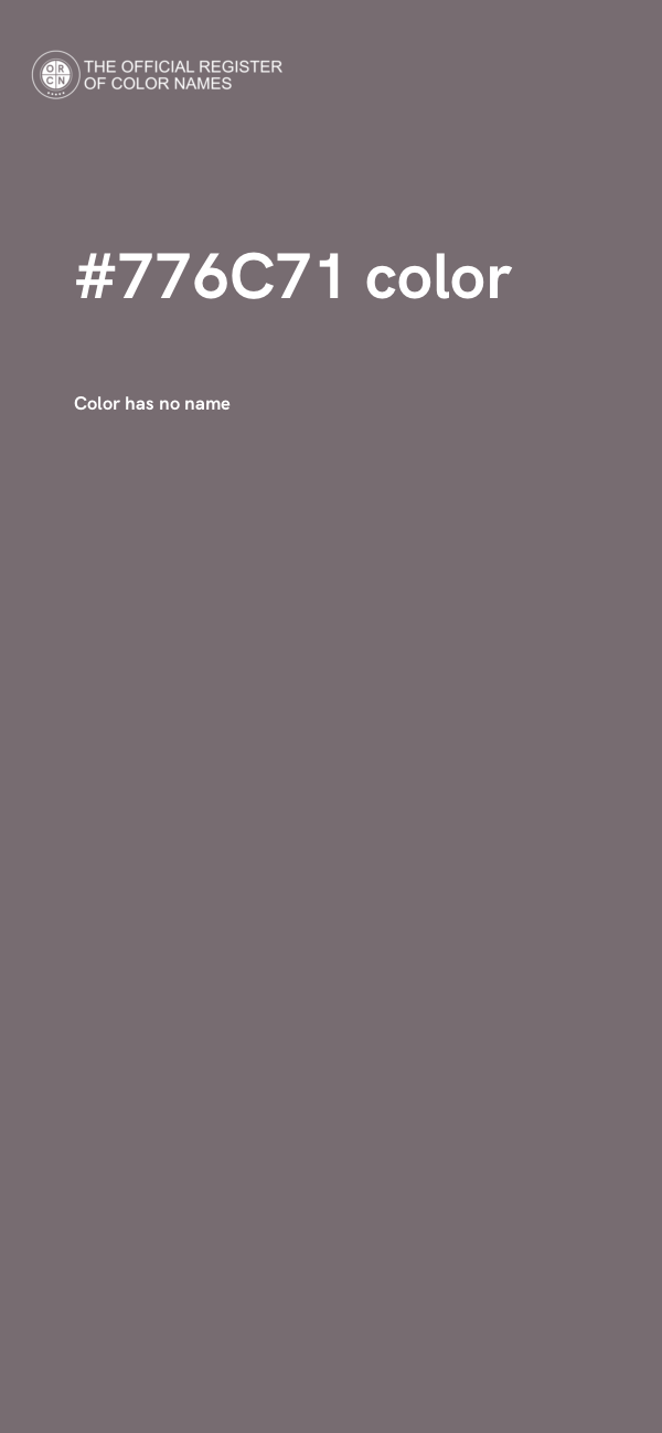 #776C71 color image