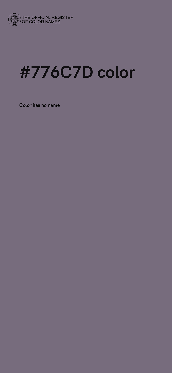 #776C7D color image