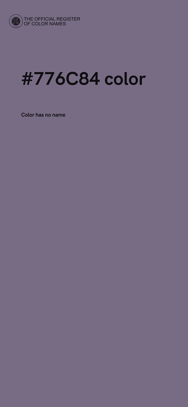 #776C84 color image