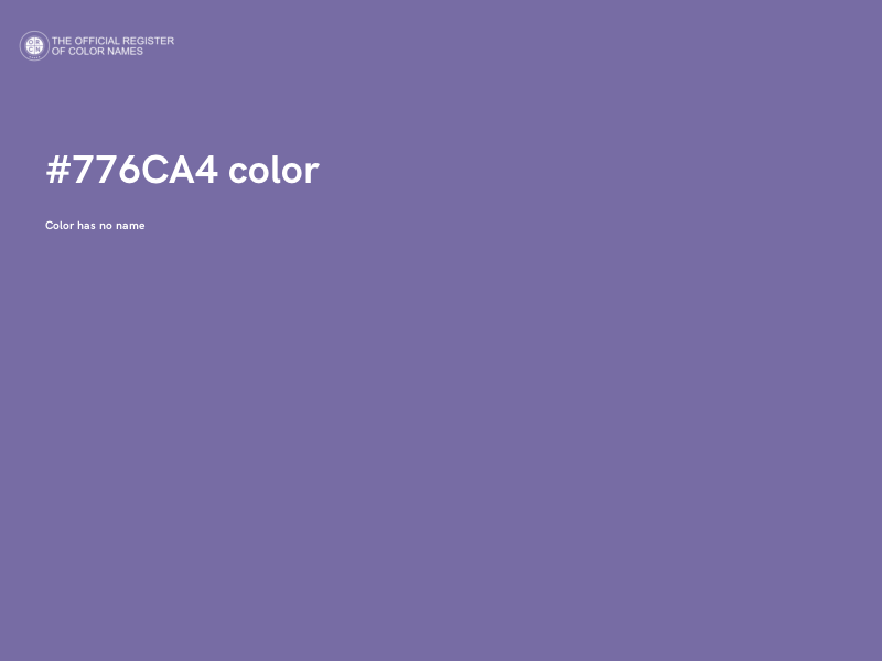 #776CA4 color image