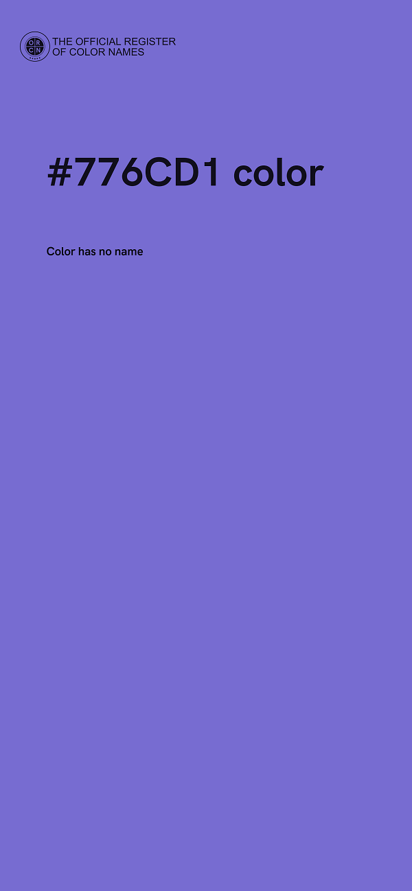 #776CD1 color image