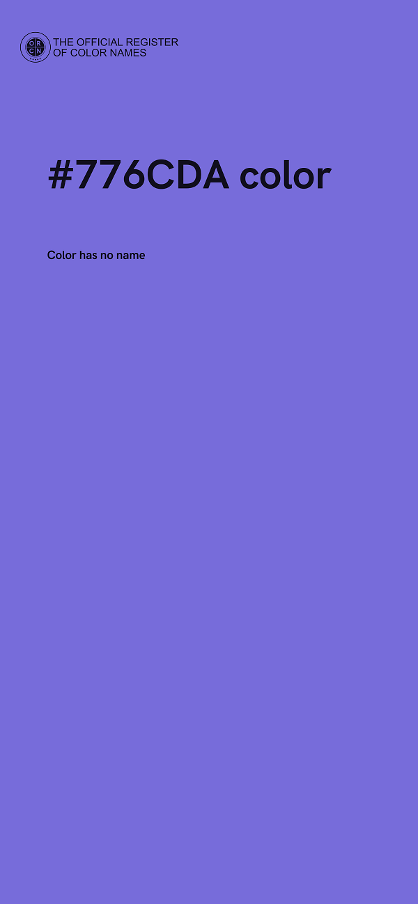 #776CDA color image