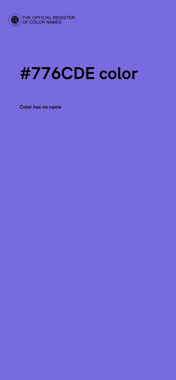 #776CDE color image