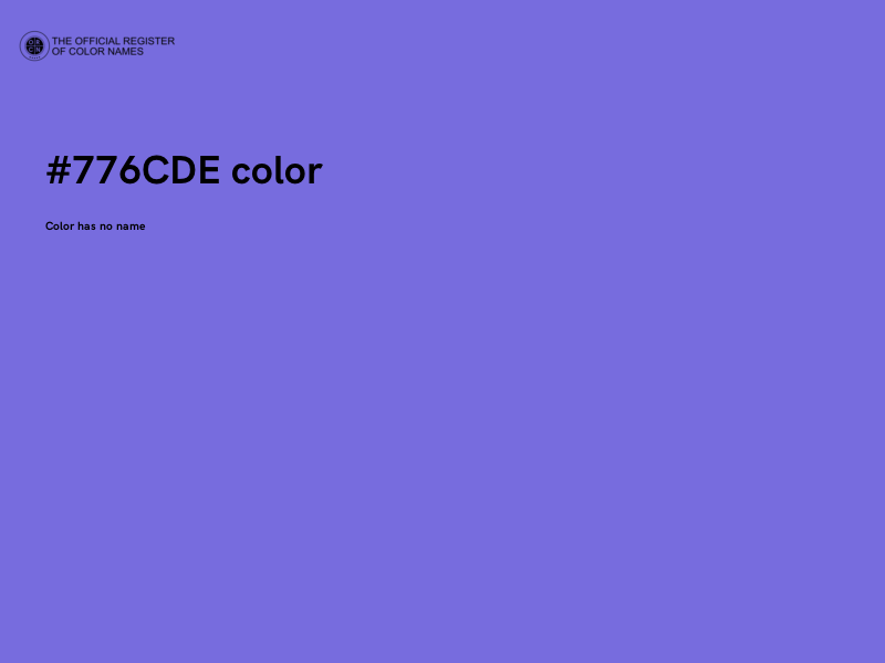 #776CDE color image