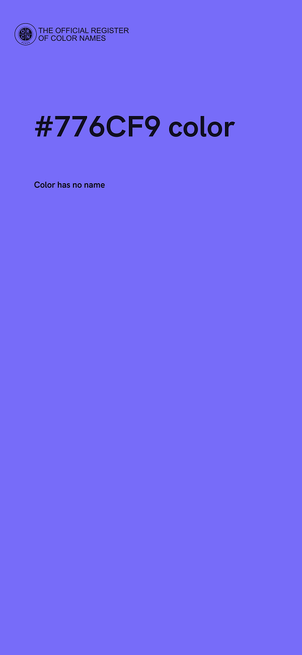 #776CF9 color image