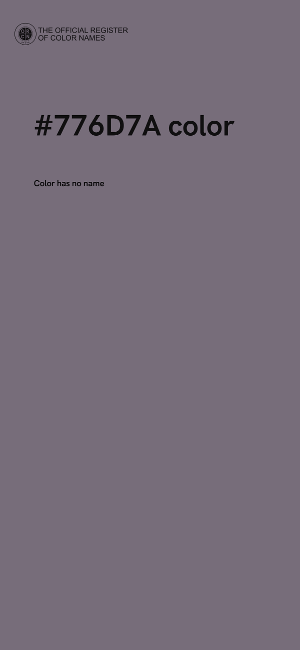 #776D7A color image