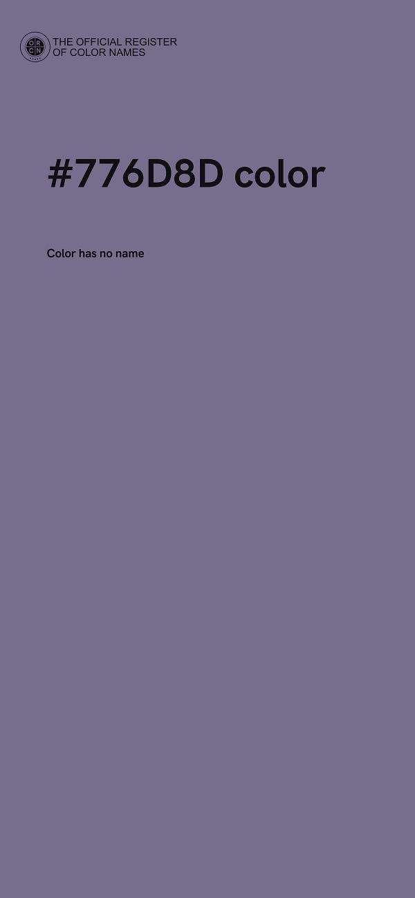 #776D8D color image