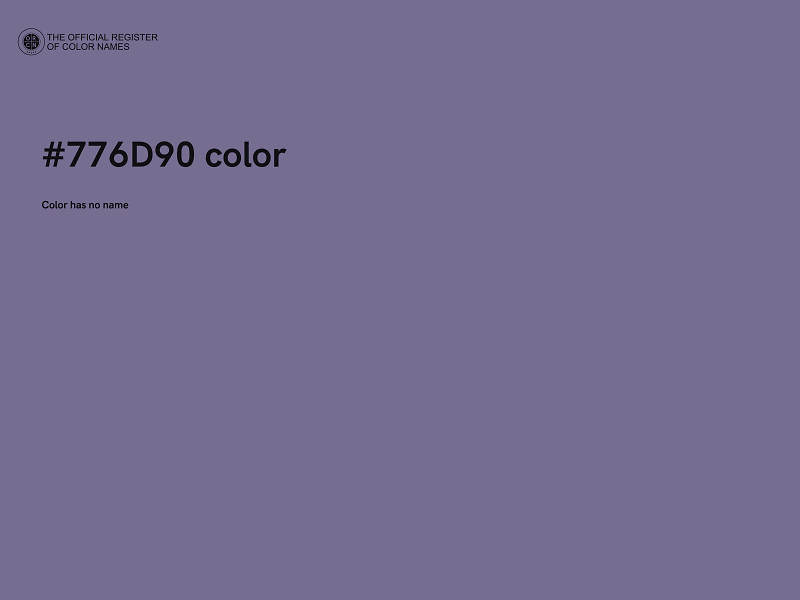 #776D90 color image