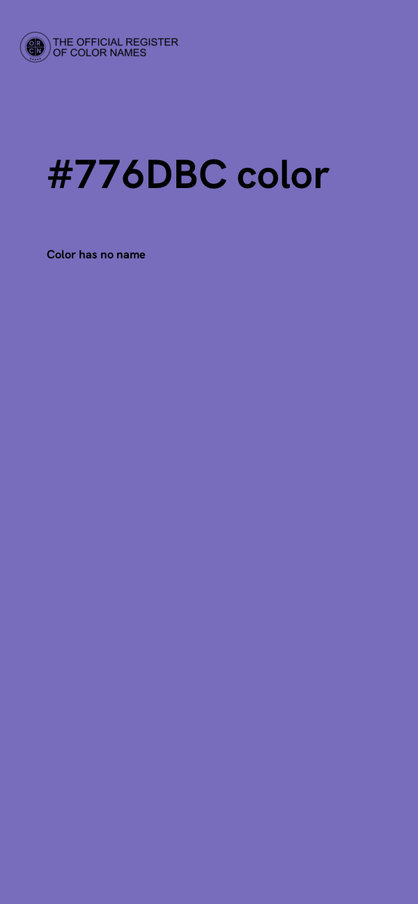 #776DBC color image