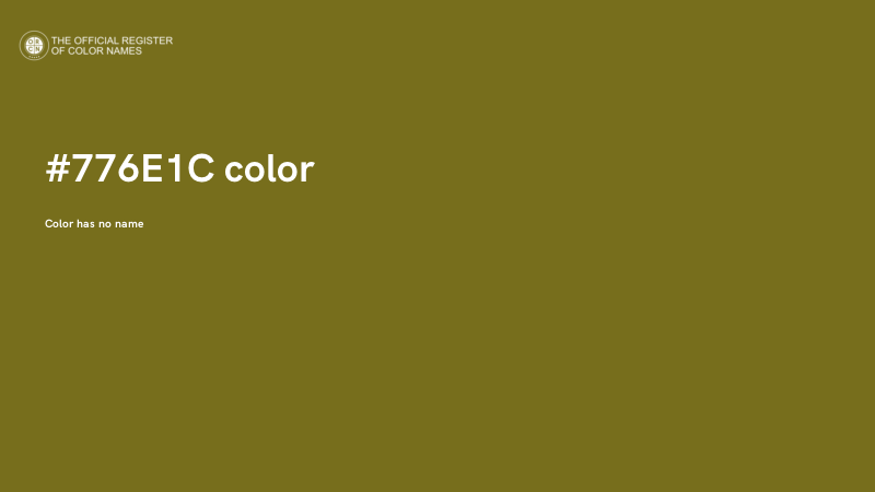 #776E1C color image