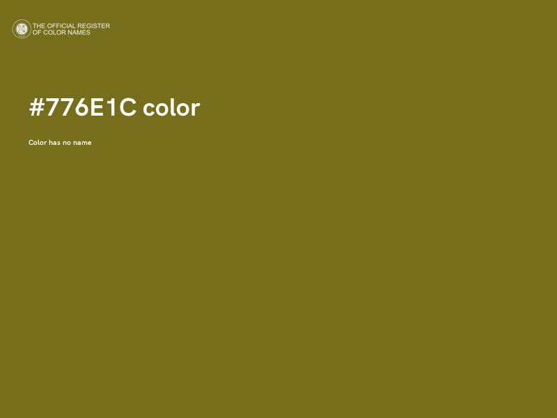 #776E1C color image