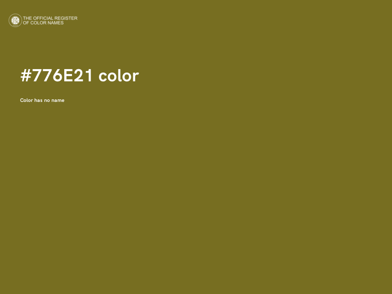 #776E21 color image