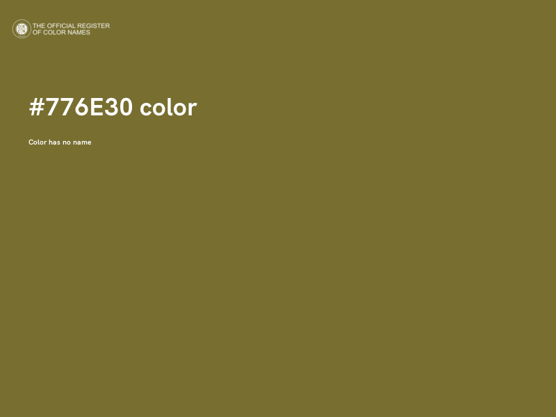 #776E30 color image