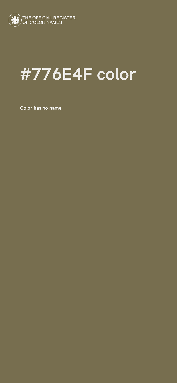 #776E4F color image
