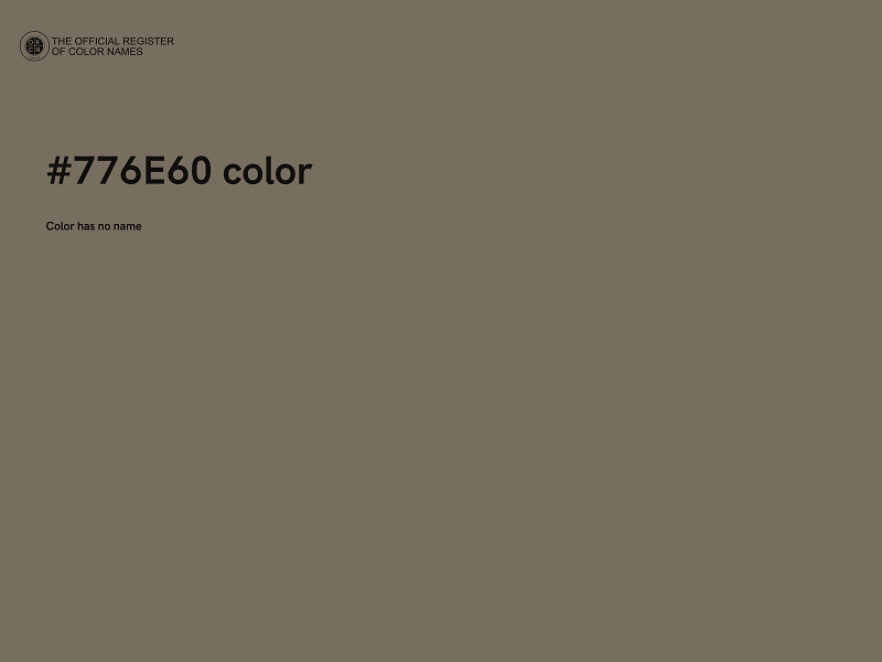 #776E60 color image