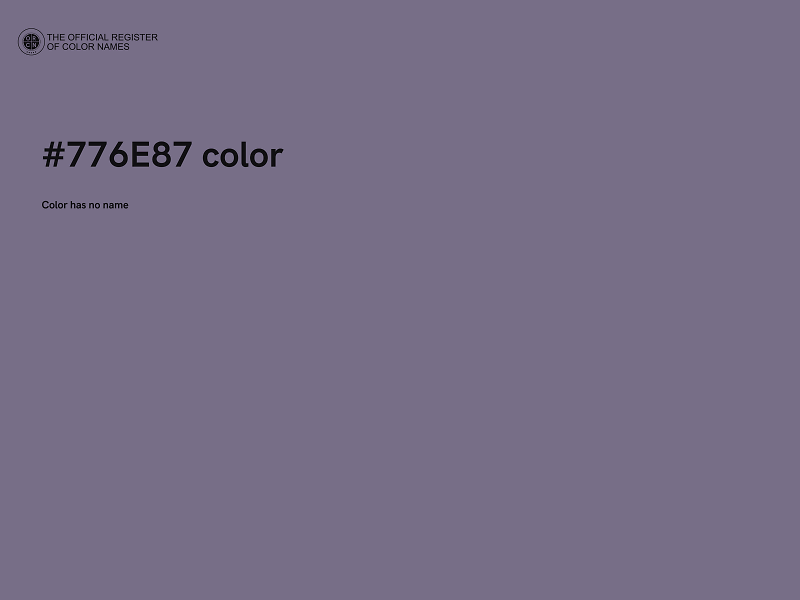 #776E87 color image