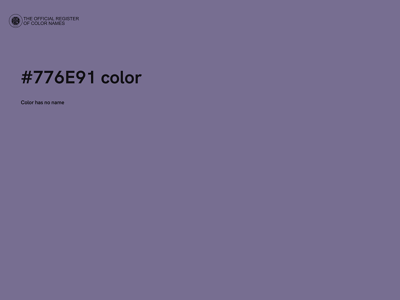 #776E91 color image
