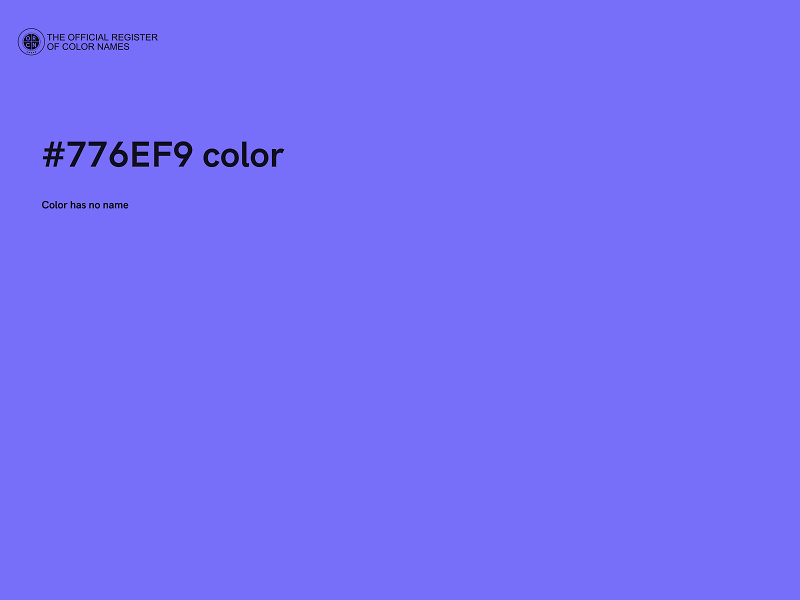 #776EF9 color image